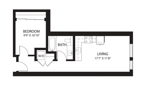 Vela Apartments B3 Open Floor Plan